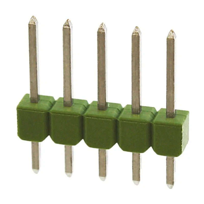 TE Connectivity AMPMODU MOD II Series Straight Through Hole Pin Header, 5 Contacts, 2.54 mm Pitch, 1 Row, Unshrouded 826926-5