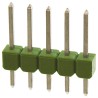 TE Connectivity AMPMODU MOD II Series Straight Through Hole Pin Header, 5 Contacts, 2.54 mm Pitch, 1 Row, Unshrouded 826926-5