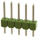 TE Connectivity AMPMODU MOD II Series Straight Through Hole Pin Header, 5 Contacts, 2.54 mm Pitch, 1 Row, Unshrouded 826926-5