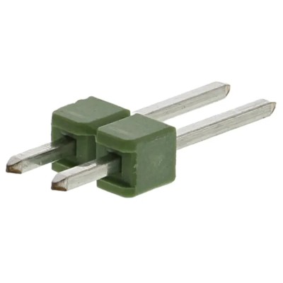 TE Connectivity AMPMODU MOD II Series Straight Through Hole Pin Header 2 Contacts 2.54 mm Pitch 1 Row Unshrouded 826926-2