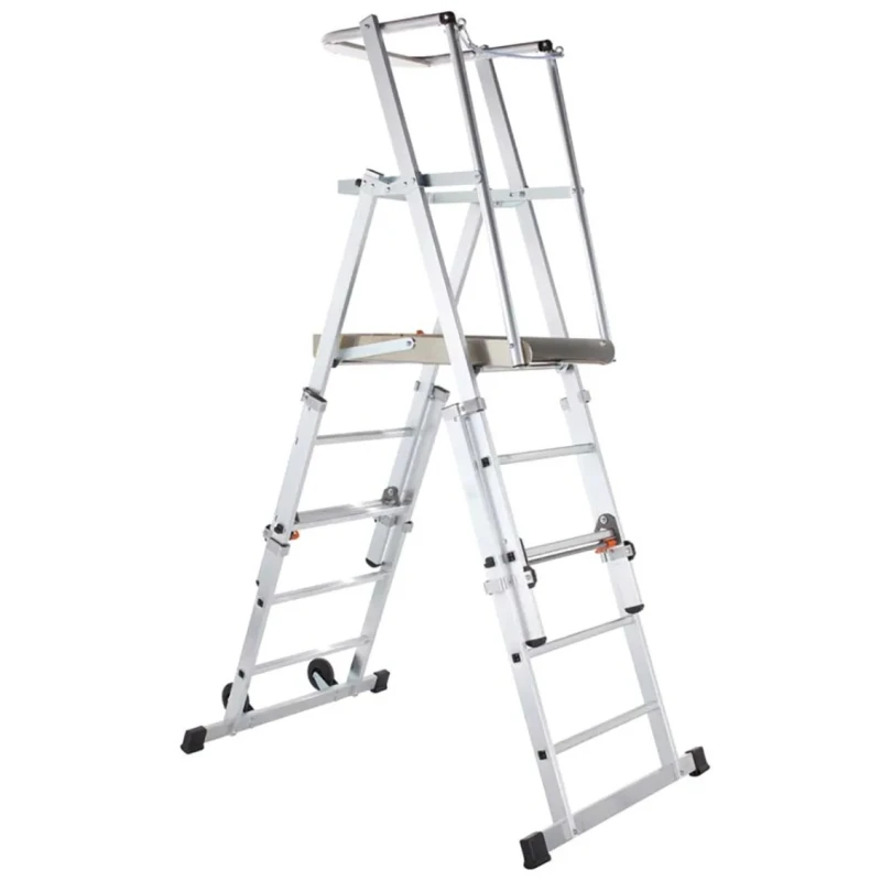 Zarges Aluminium Work Platform 1.3m, 1.6m, 1.8m, 2.1m, 2.4m Platform Height, 38.5kg Weight, 150kg Load Capacity 41327
