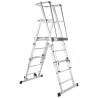 Zarges Aluminium Work Platform 1.3m, 1.6m, 1.8m, 2.1m, 2.4m Platform Height, 38.5kg Weight, 150kg Load Capacity 41327