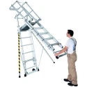 Zarges Aluminium Work Platform 1.3m, 1.6m, 1.8m, 2.1m, 2.4m Platform Height, 38.5kg Weight, 150kg Load Capacity 41327