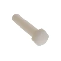RS PRO Plain Nylon Hex Bolt M8 x 40 mm Corrosion Resistant Non-Magnetic DIN 933 232-6999