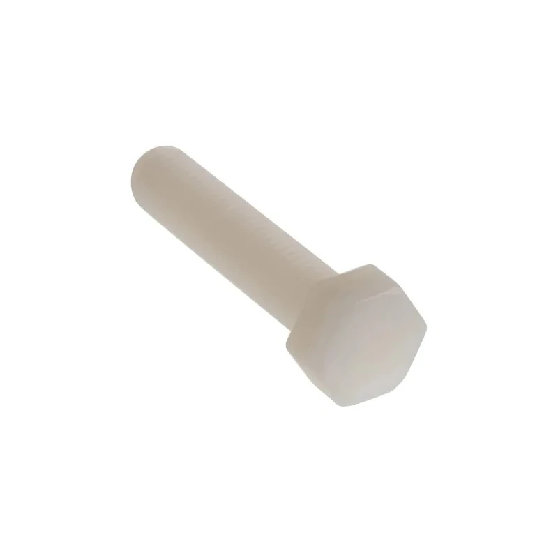 RS PRO Plain Nylon Hex Bolt M8 x 40 mm Corrosion Resistant Non-Magnetic DIN 933 232-6999