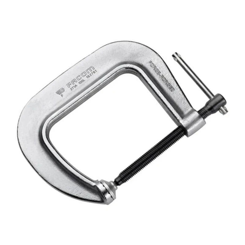 Facom Deep-Throat G Clamp 133 mm Jaw Opening x 133 mm Jaw Depth 0-150 mm Capacity Burnished Galvanised Finish 271A.150L