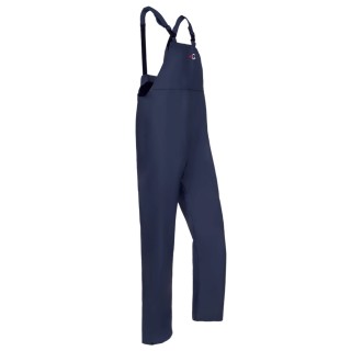 Sioen Navy Reusable Bib & Brace Dungarees, Size L, Windproof and Waterproof with Polyamide Flexothane Material F4600/N/L