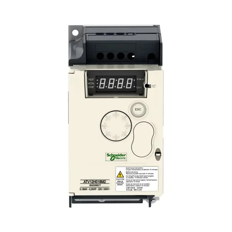 Schneider Electric Inverter Drive 370 W 1 Phase ATV12H037M2 Variable Speed DIN Rail Mount IP20 230V AC 2.4A 400Hz Indonesia