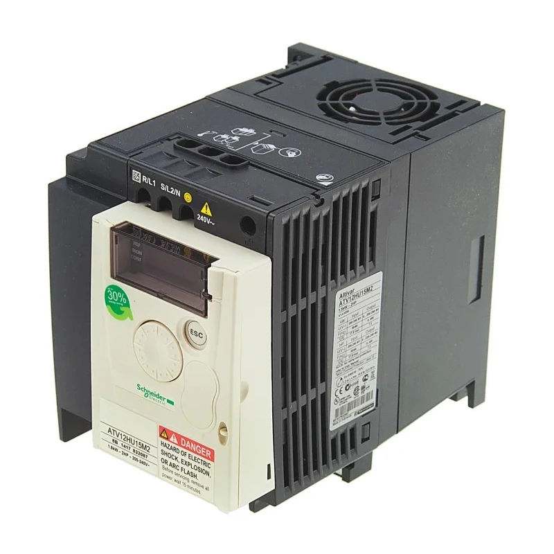 Schneider Electric Variable Speed Drive 230V AC 1 Phase 1.5 kW Power Cabinet Mount ATV12HU15M2