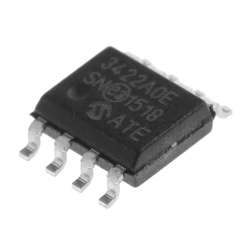 Microchip Delta Sigma 2 ADC 18 bit Resolution 4 sps Sampling Rate Serial-I2C Interface SOIC 8-Pin MCP3422A0-E/SN