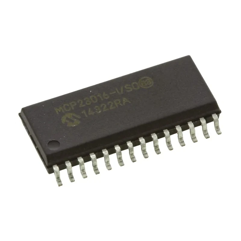 Microchip 16-Channel I/O Expander SOIC 28 MCP23016-I/SO, Surface Mount, 2-5.5V, 1MHz Clock Frequency