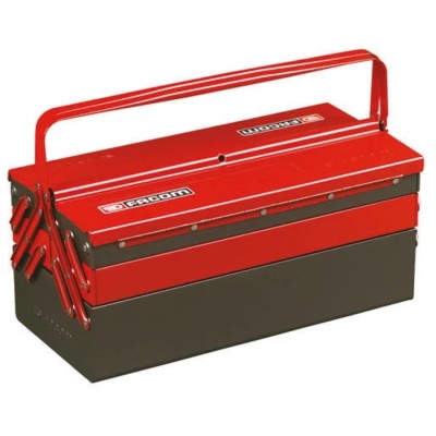 Facom 5 Drawer Metal Tool Box Black Red 560 mm Length 220 mm Width 238 mm Height BT.13GPB