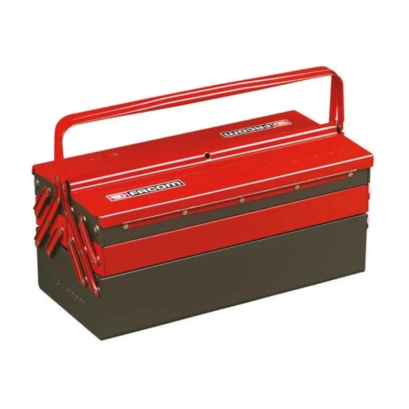 Facom 5 Drawer Metal Tool Box Black Red 560 mm Length 220 mm Width 238 mm Height BT.13GPB
