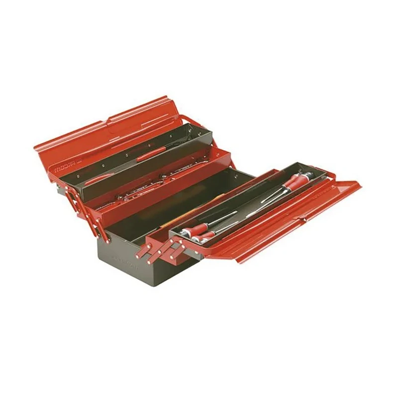Facom 5 Drawer Metal Tool Box Black Red 560 mm Length 220 mm Width 238 mm Height BT.13GPB