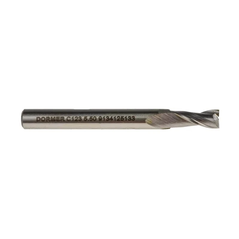 Dormer High Speed Steel-E-PM Plain Slot Drill , 13mm Cut Length, 1mm Overall Length, ISO 1641 and DIN 844 K B C1235.5
