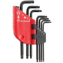 Facom 7-Piece Torx Key Set, L Shape, Long Arm Carbon Silicon Steel, Phosphate Finish 89SR.J7PB
