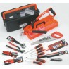 Bahco 16 Piece Engineer Tool Kit with Screwdriver, Wrenches, Hammer, Saw, Knife in Storage Box 4740