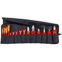 Knipex Polyester Fabric Tool Roll IEC 60900 DIN EN 60900, 1000V Insulated with 15 Electrician's Tools 98 99 13