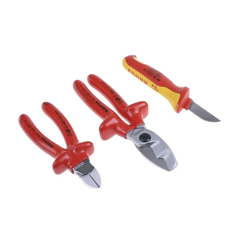 Knipex Polyester Fabric Tool Roll IEC 60900 DIN EN 60900, 1000V Insulated with 15 Electrician's Tools 98 99 13