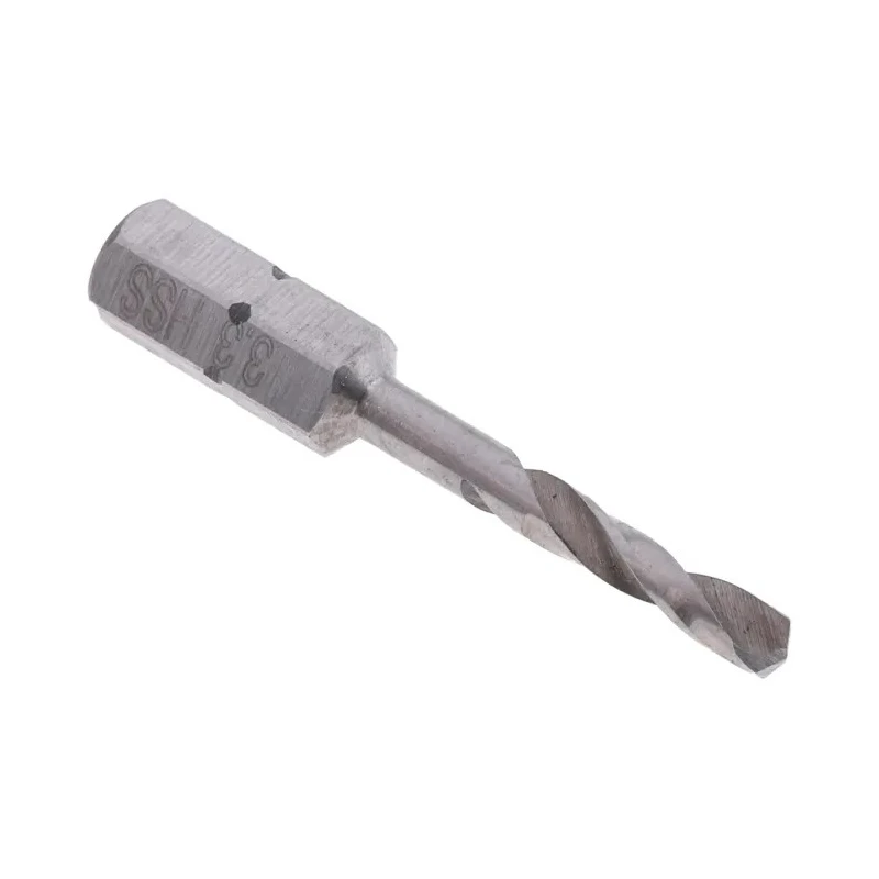 RS PRO HSS Drill Bit 3.3mm Size, 40mm Overall Length, 6.3mm Hex Shank 669-9366