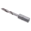 RS PRO HSS Drill Bit 3.3mm Size, 40mm Overall Length, 6.3mm Hex Shank 669-9366