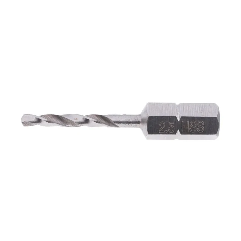 RS PRO HSS Twist Drill Bit 2.5mm Drill Bit Size Hex Shank 6.3mm Overall Length 38mm 669-9362