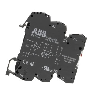 ABB R600 Series Interface Relay DIN Rail Mount 24V ac/dc Coil SPDT Contact 6A Switching Current 1SNA645001R0300 RB121-24VUC
