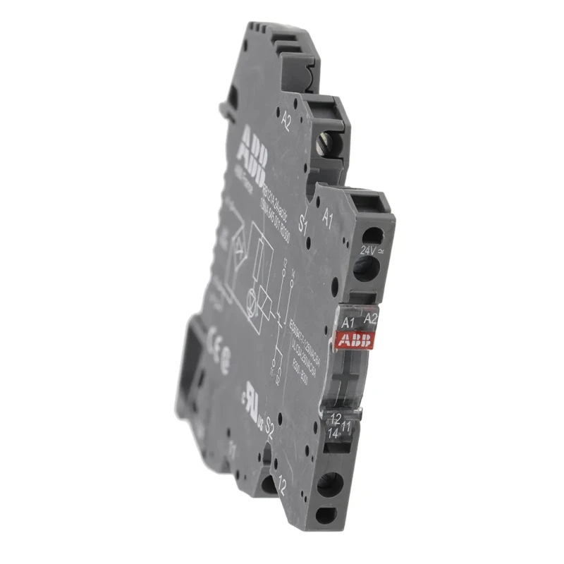 ABB R600 Series Interface Relay DIN Rail Mount 24V ac/dc Coil SPDT Contact 6A Switching Current 1SNA645001R0300 RB121-24VUC