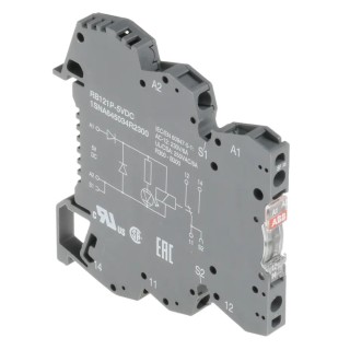 ABB R600 Series Electromechanical Interface Relay, DIN Rail Mount, 5V dc Coil, SPDT, 6A 1SNA645034R2300 RB121P-5VDC