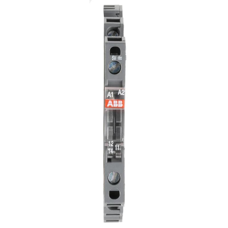 ABB R600 Series Electromechanical Interface Relay, DIN Rail Mount, 5V dc Coil, SPDT, 6A 1SNA645034R2300 RB121P-5VDC