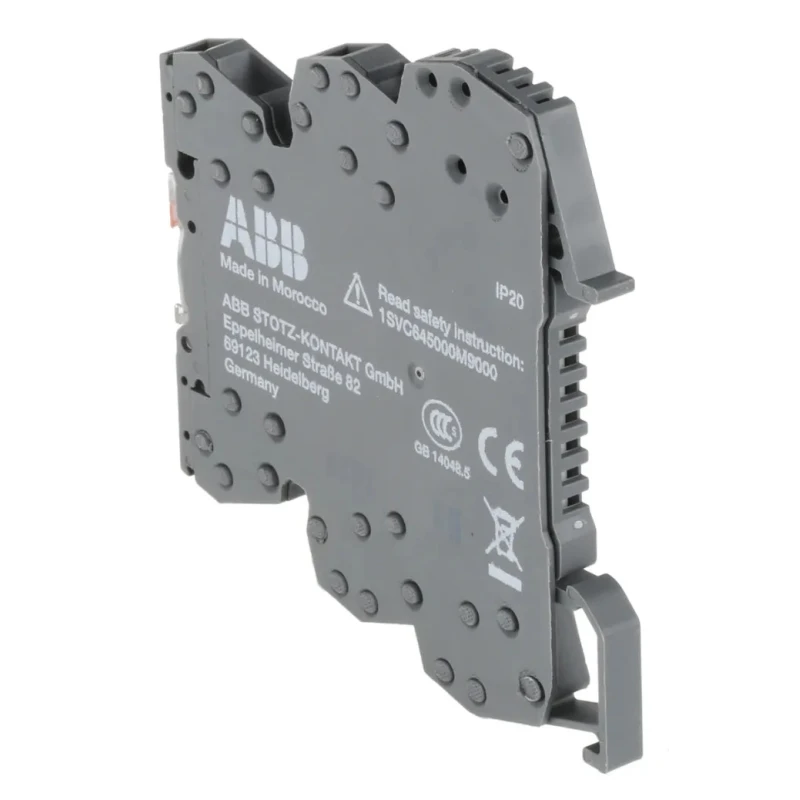 ABB R600 Series Electromechanical Interface Relay, DIN Rail Mount, 5V dc Coil, SPDT, 6A 1SNA645034R2300 RB121P-5VDC