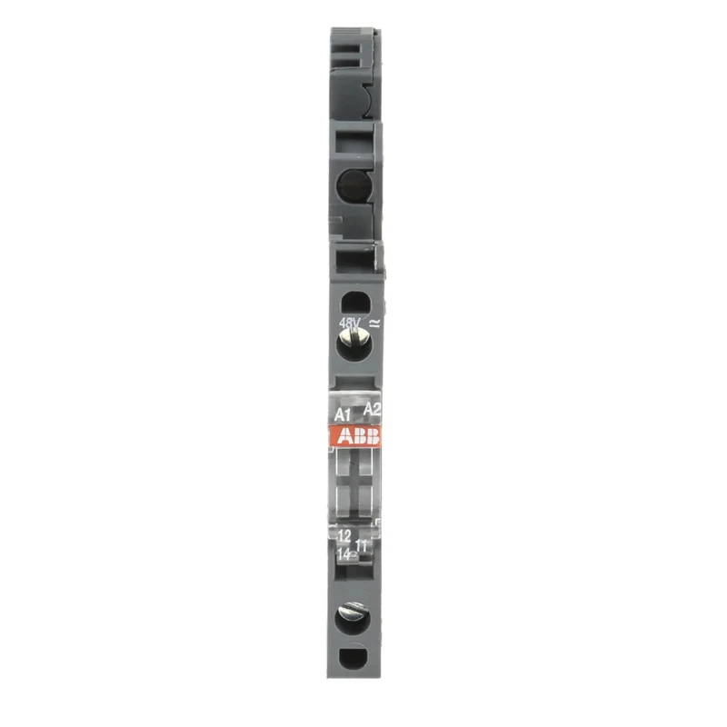 ABB R600 Series Interface Relay, DIN Rail Mount, 48V AC/DC Coil, SPDT Contact, 9mA Coil 1SNA645002R0400 RB121-48-60VUC