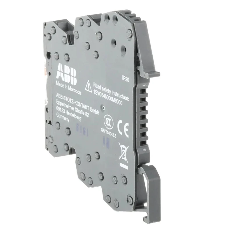 ABB R600 Series Interface Relay, DIN Rail Mount, 48V AC/DC Coil, SPDT Contact, 9mA Coil 1SNA645002R0400 RB121-48-60VUC