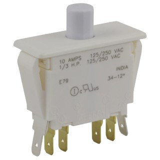 ZF Door Micro Switch Panel Mount DPDT Button 10A -40°C to 85°C E79-40A