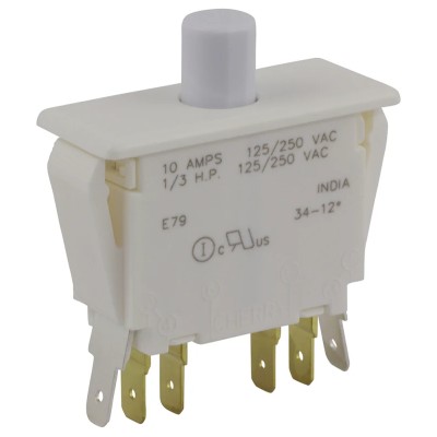 ZF Door Micro Switch Panel Mount DPDT Button 10A -40°C to 85°C E79-40A