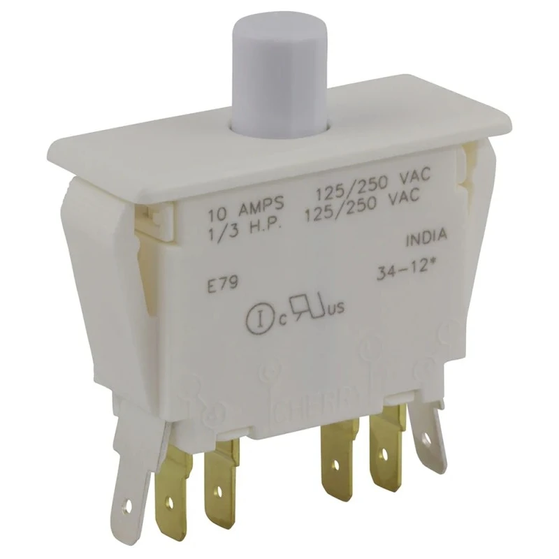 ZF Door Micro Switch Panel Mount DPDT Button 10A -40°C to 85°C E79-40A