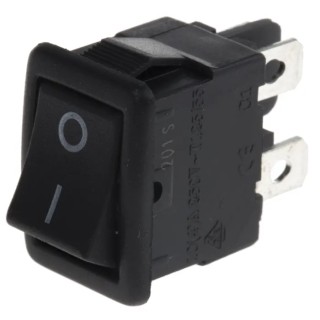ZF DPST On-Off On-Off Rocker Switch Panel Nylon Housing 10A 250V AC Rectangular Actuator LRA32H2FBBNN
