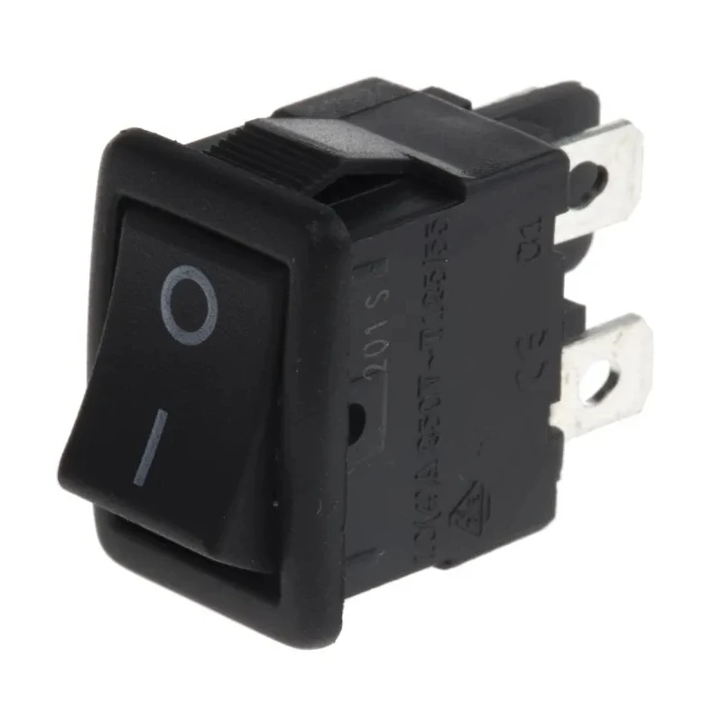 ZF DPST On-Off On-Off Rocker Switch Panel Nylon Housing 10A 250V AC Rectangular Actuator LRA32H2FBBNN
