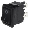ZF DPST On-Off On-Off Rocker Switch Panel Nylon Housing 10A 250V AC Rectangular Actuator LRA32H2FBBNN