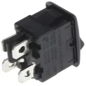 ZF DPST On-Off On-Off Rocker Switch Panel Nylon Housing 10A 250V AC Rectangular Actuator LRA32H2FBBNN