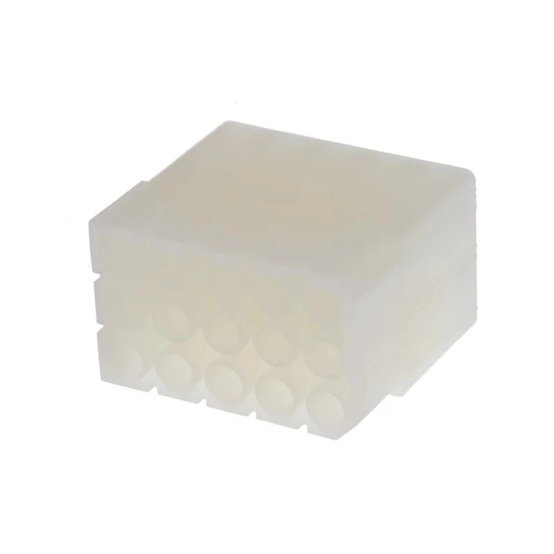 Molex STANDARD 0.093 in Female Connector Housing 15 Way 3 Row Straight Nylon Cable Mount 2.36mm Pitch 19-09-1152