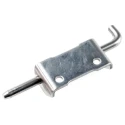 Pinet Raw Stainless Steel Concealed Hinge with Spring Loaded Pin, Bolt-On Fixing, 82 mm x 21 mm x 2.8 mm 12-A-3863