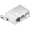 Molex STANDARD 0.093 in Series Vertical Through Hole PCB Header, 3 Contacts, 6.7 mm Pitch, 1 Row, Shrouded 15-31-1036