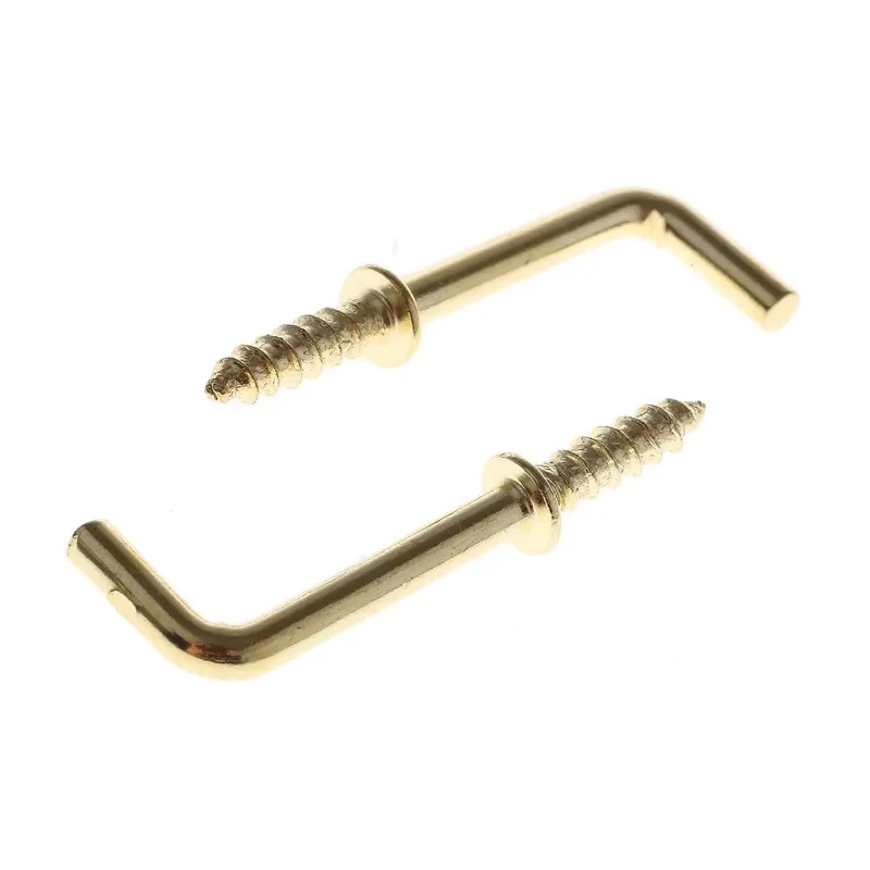 RS PRO Steel Brass Plated Hook 31 mm Length, 20 mm Opening Width 397-4954