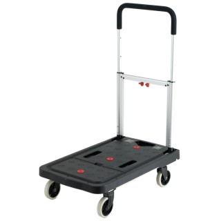 RS PRO Foldable Plastic Flatbed Platform Trolley 120 kg Load, 920 mm Height, 680 mm Width, 909-7031