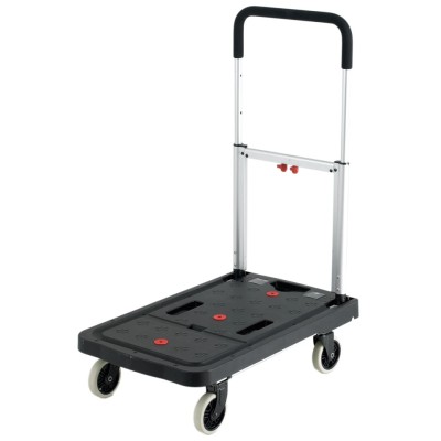 RS PRO Foldable Plastic Flatbed Platform Trolley 120 kg Load, 920 mm Height, 680 mm Width, 909-7031