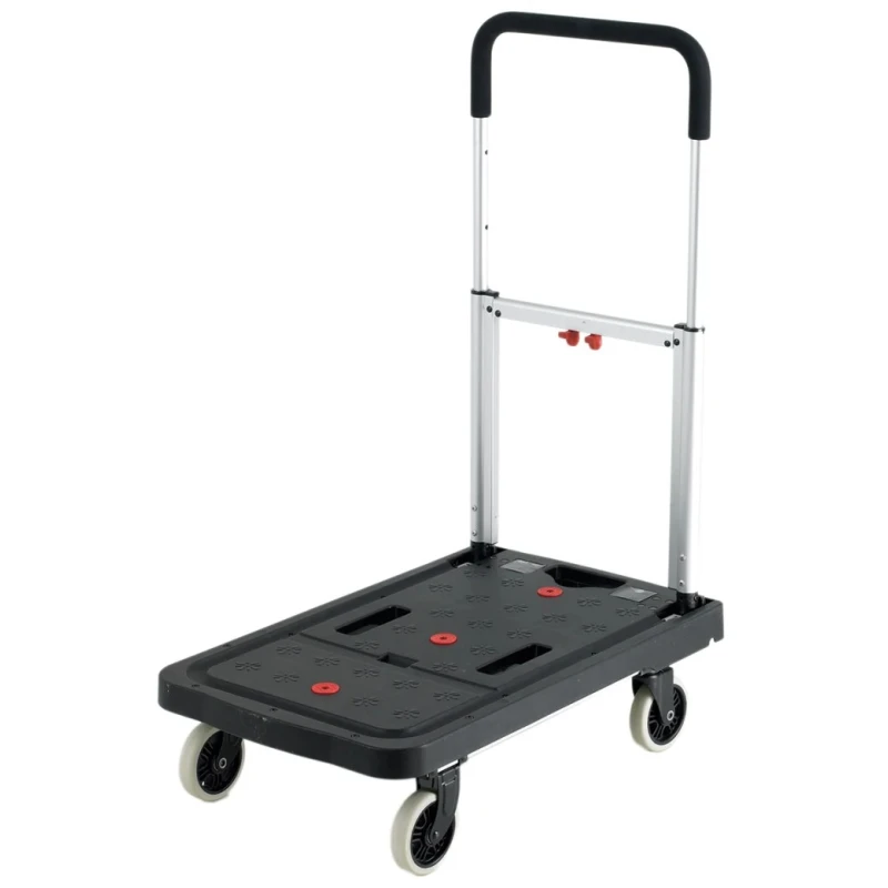 RS PRO Foldable Plastic Flatbed Platform Trolley 120 kg Load, 920 mm Height, 680 mm Width, 909-7031