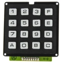 EOZ 16 Key Polycarbonate Keypad, 4x4 Layout, IP40 Rated, White Housing IP40