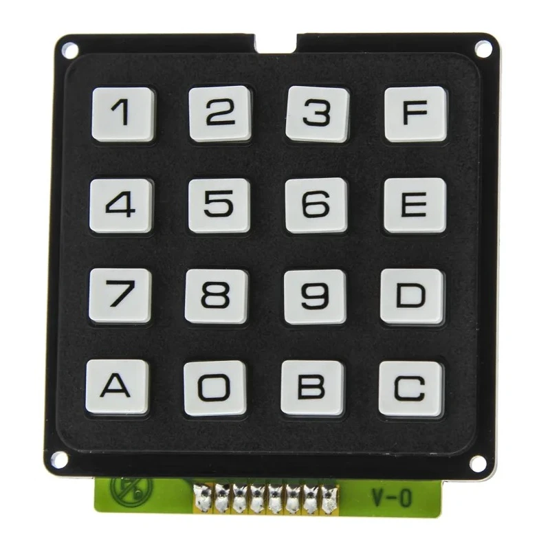 EOZ 16 Key Polycarbonate Keypad, 4x4 Layout, IP40 Rated, White Housing IP40