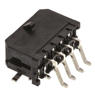 Molex Right Angle Surface PCB Header, 8 Contacts, 3 mm Pitch, 2 Row, Shrouded 43045-0809
